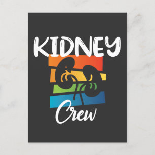 Kidney Crew Dialysis Nephrology Kidney Squad Vykort