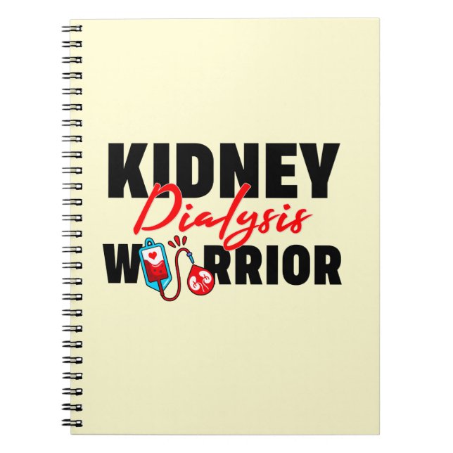 Kidney Dialys Warrior Kidney Recipient Anteckningsbok (Framsidan)