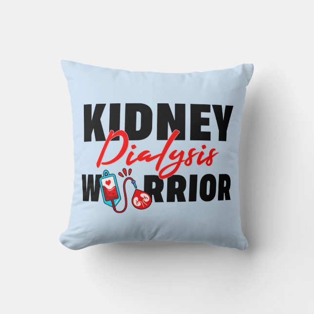 Kidney Dialys Warrior Kidney Recipient Kudde (Framsida)