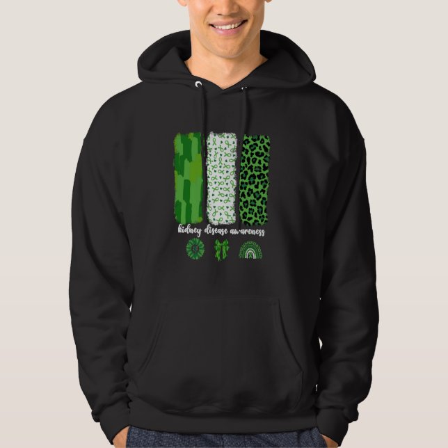 Kidney Disease Awareness CKD Chronic Kidney Diseas Hoodie (Framsida)