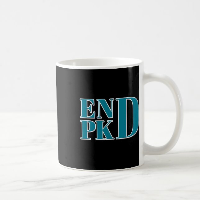 Kidney Disease Awareness End PKd Fight Kaffemugg (Höger)
