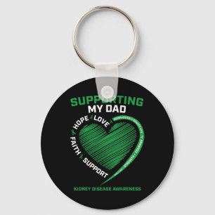 Kidney Disease Awareness Gif för kvinnor i Kids Fa Nyckelring