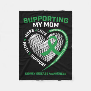 Kidney Disease Awareness Gif för kvinnor i Kids Mo Fleecefilt
