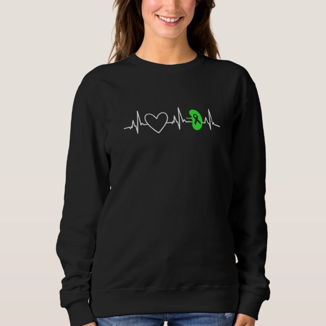Kidney Disease Awareness Heartbeat Transplant Orga T Shirt (Framsida)