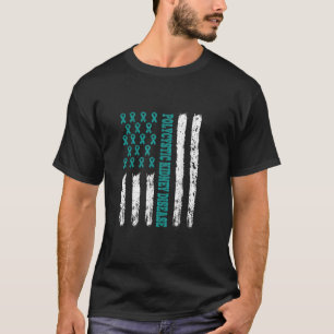 Kidney Disease Awareness PKd Related Teal Ribbon T Shirt