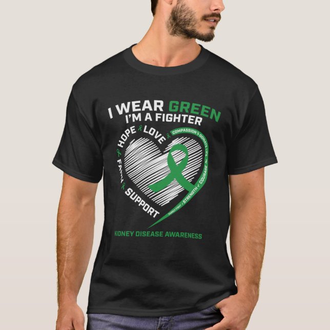 Kidney Disease Awareness Products Men Women T Shirt (Framsida)
