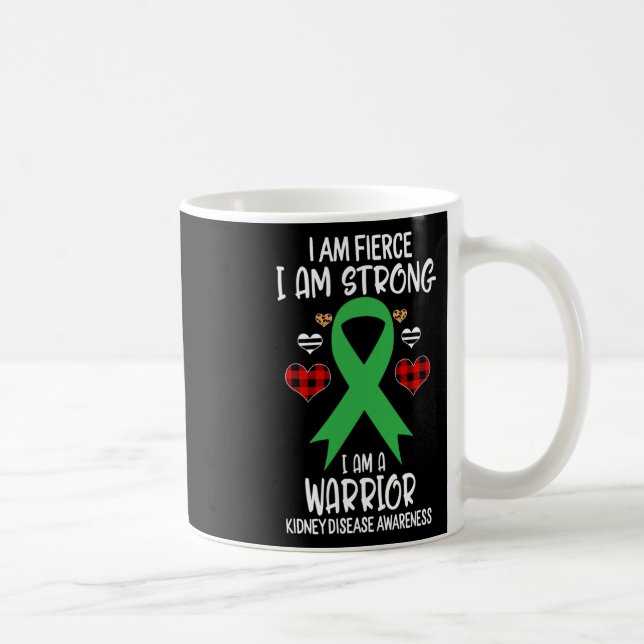 Kidney Disease Awareness Ribbon I är Starkt Kaffemugg (Höger)