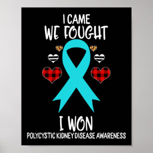 Kidney Disease Awareness Ribbon I kom att vi hitta Poster