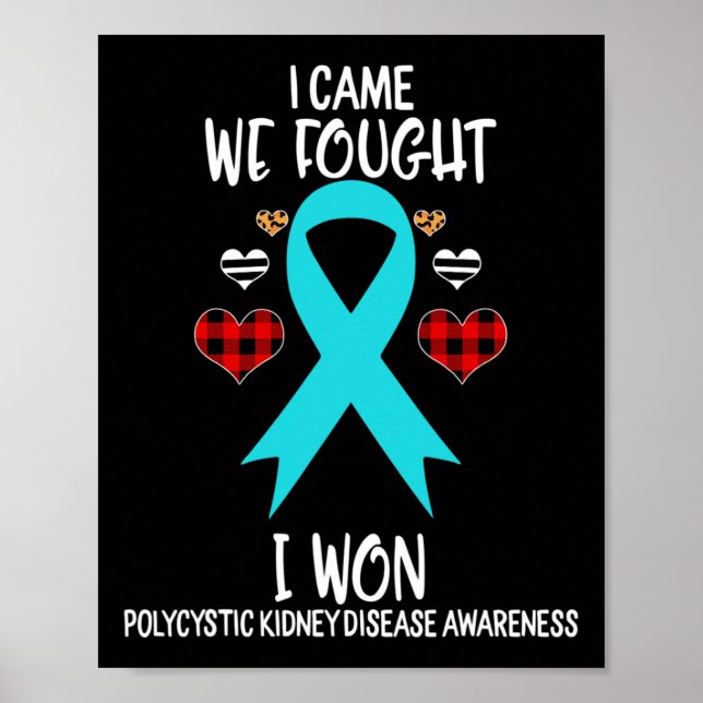 Kidney Disease Awareness Ribbon I kom att vi hitta Poster (Framsidan)