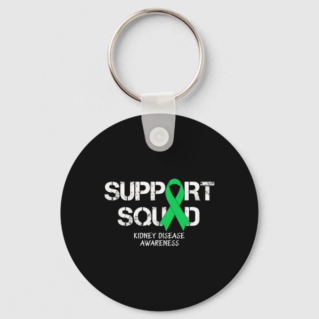 Kidney Disease Awareness Support Squad Manar Kvinn Nyckelring (Framsida)