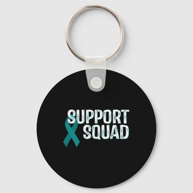 Kidney Disease Awareness Support Squad Nyckelring (Framsida)