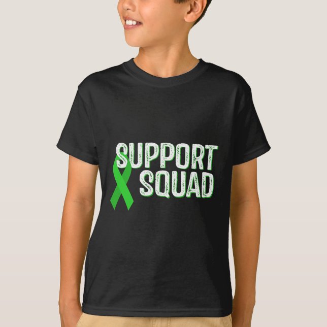 Kidney Disease Awareness Support Squad T Shirt (Framsida)