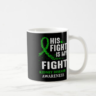 Kidney Disease Awareness Survivor Grönt Ribbon Man Kaffemugg