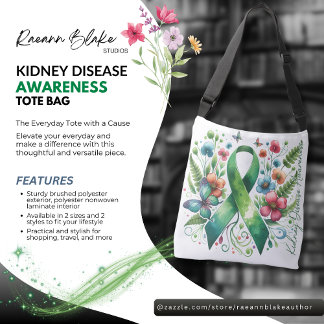 Kidney Disease Awareness Tote Bag Axelväska