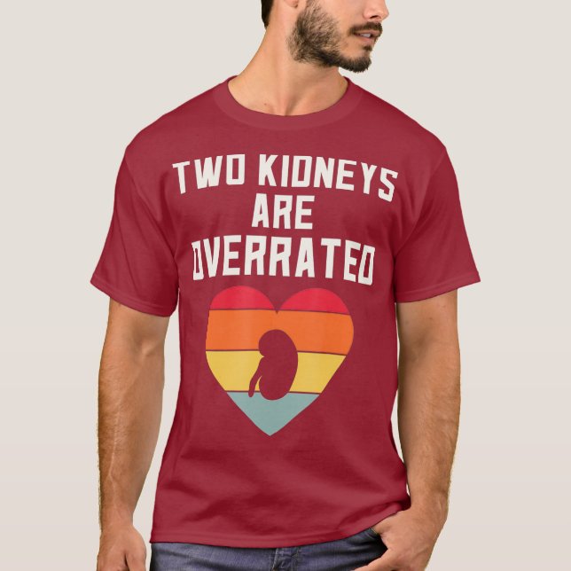 Kidney Disease Awareness Transplant Nurse Donor T Shirt (Framsida)