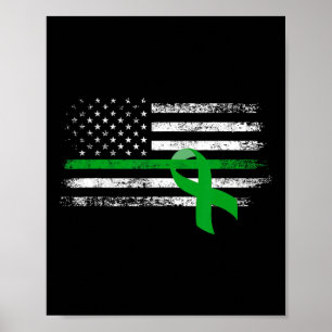 Kidney Disease Awareness Us Flagga Support Squad G Poster
