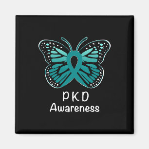 Kidney Disease Awareness Warrior Teal Ribbon Magnet