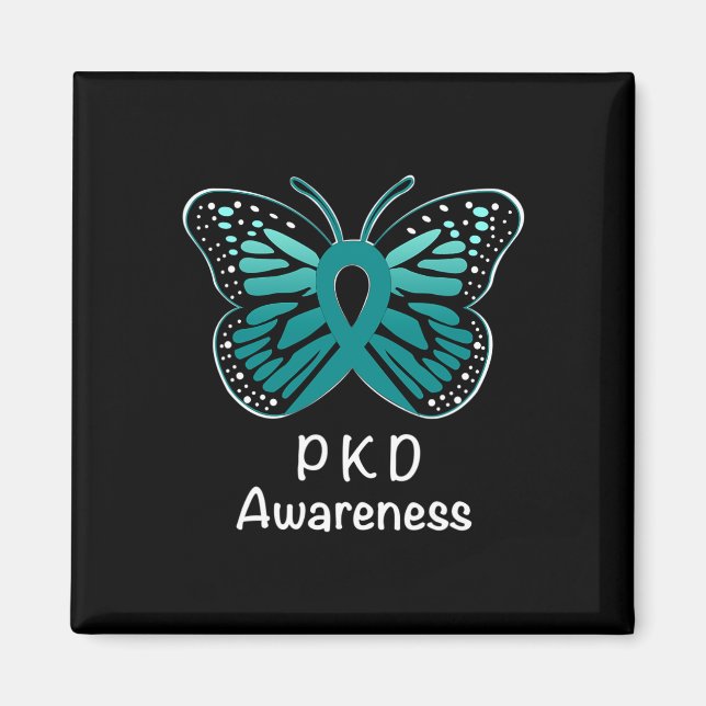 Kidney Disease Awareness Warrior Teal Ribbon Magnet (Framsidan)