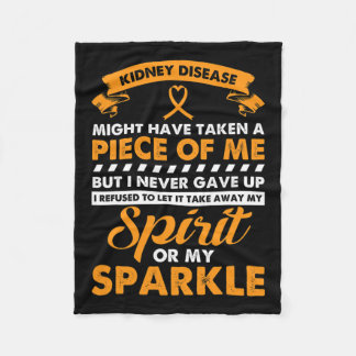 Kidney Disease Gift - Aldrig Ge Up Kidney Cancer Fleecefilt