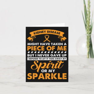 Kidney Disease Gift - Aldrig Ge Up Kidney Cancer Kort