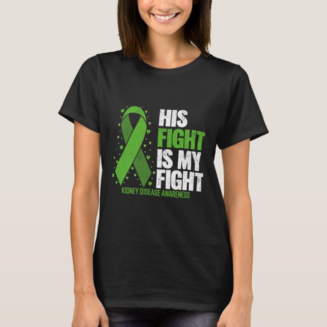 Kidney Disease Hans Fight My Fight Kidney Disease  T Shirt (Framsida)