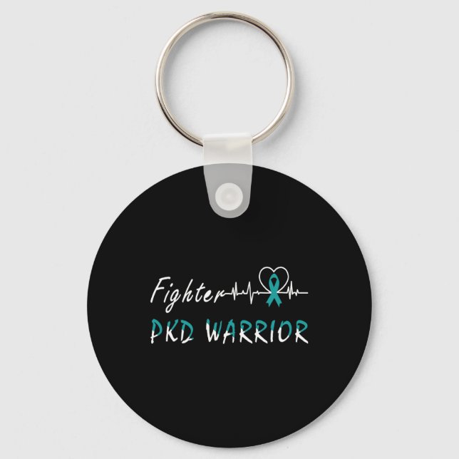 Kidney Disease PKD Warrior Support Fighter Nyckelring (Framsida)