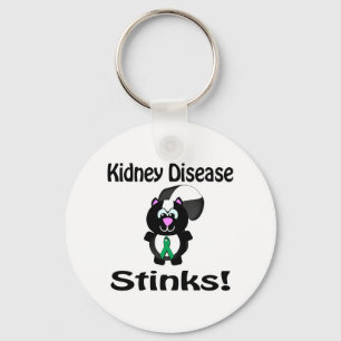 Kidney Disease Stinks Skunk Awareness Design Nyckelring