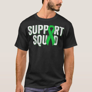 Kidney Disease Support Squad Grönt Awareness Ribb T Shirt