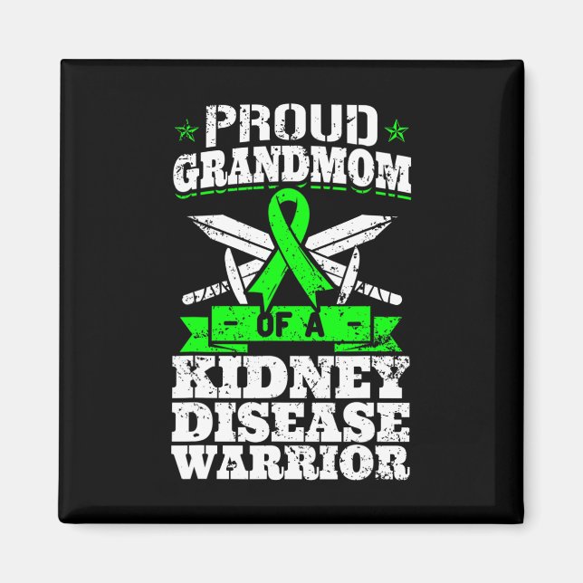 Kidney Disease Warrior Awareness Ckd Magnet (Framsidan)