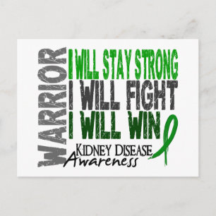 Kidney Disease Warrior Vykort