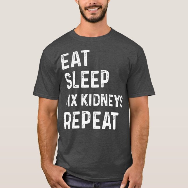 Kidney Doctor presenterar dialys Tech Nephrology T Shirt (Framsida)
