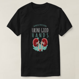 Kidney Doktor Urology Gift Urine Bra Händer T Shirt