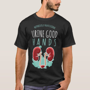 Kidney Doktor Urology Gift Urine Bra Händer T Shirt