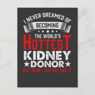 Kidney Donor Organ Transplant Kirurgi Recovery Vykort