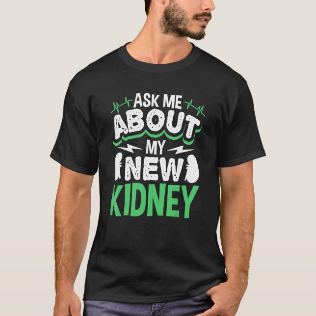 Kidney - och leverorgantransplantationsåterställni t shirt (Framsida)