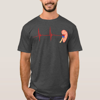 Kidney Organ Dialys Nurse Heartslag EKG Pulse T Shirt