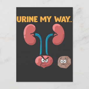 Kidney Stone Survivor Funny Surgery Recovery Humor Vykort