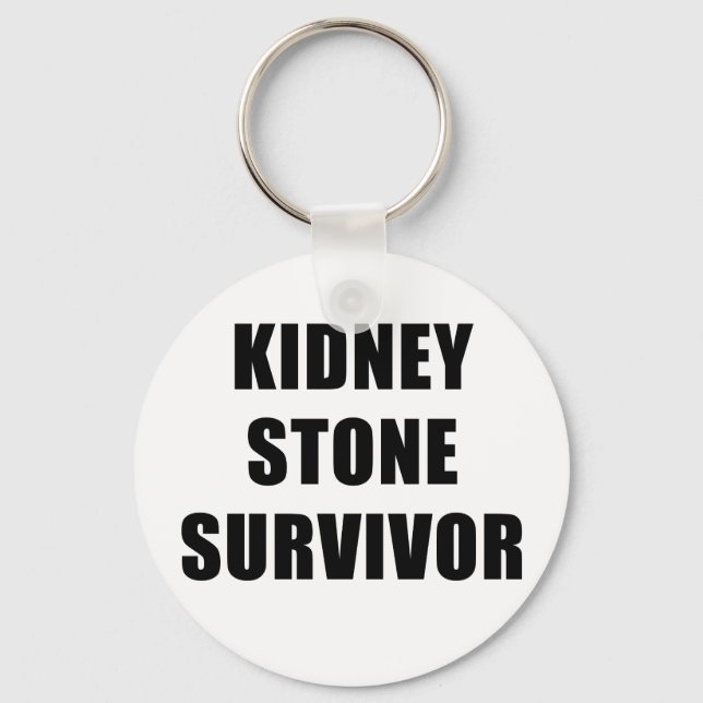 Kidney Stone Survivor Nyckelring (Framsida)