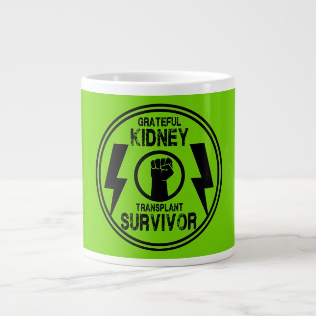 Kidney Transplant Survivor Jumbo Mugg (Framsidan)