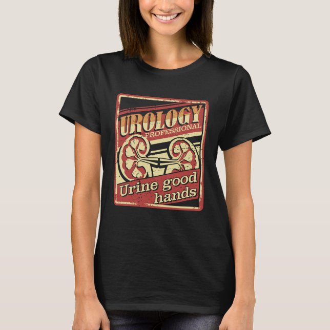 Kidney Urine Bra Händer Urology T Shirt (Framsida)