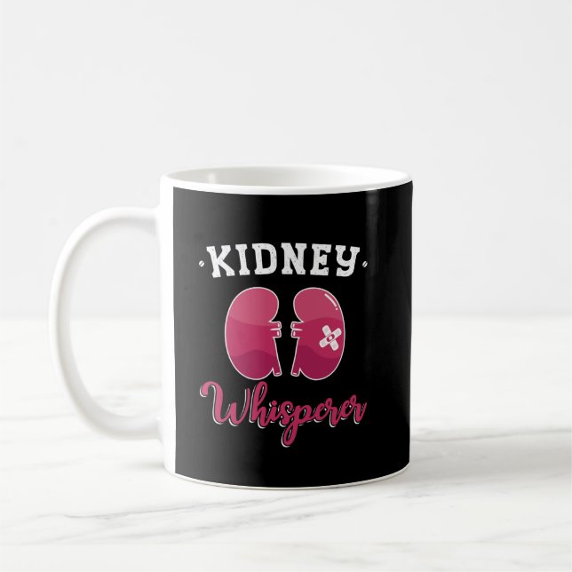 Kidney Whisperer Dialysis Nephrology Tech Kaffemugg (Vänster)