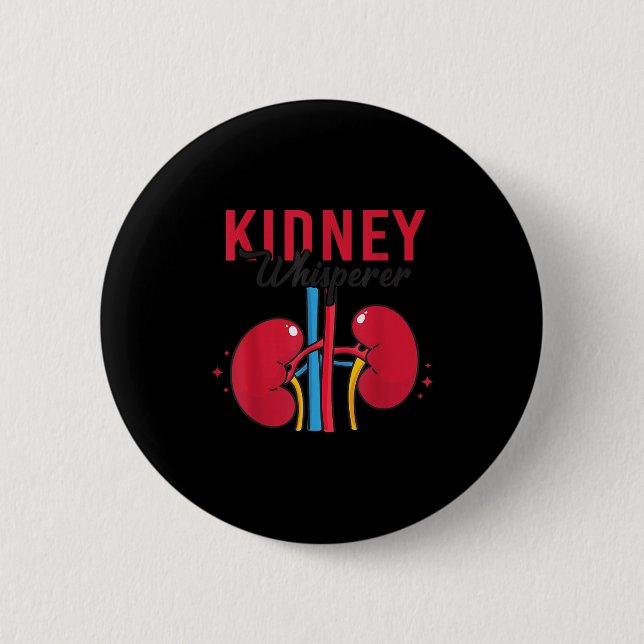 Kidney Whisperer Funny Dialysis Technician Nephrol Knapp (Framsida)