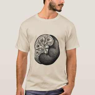 Kidney Yin Yang - surreal paisley anatomy T Shirt