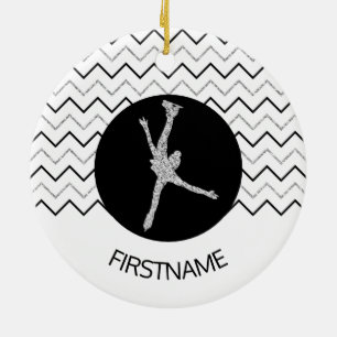 Kidornament i Figur - svart silver (hondjur) Julgransprydnad Keramik