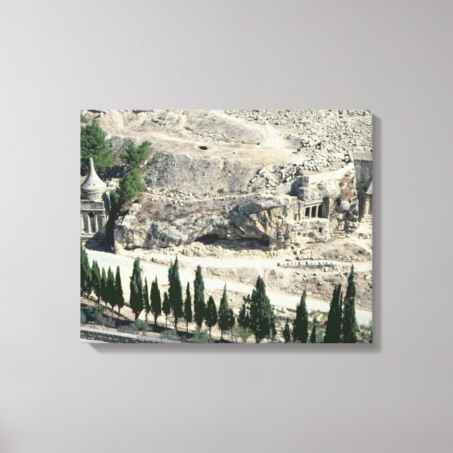 Kidron Valley vid foten av Olivberget Canvastryck (Framsida)