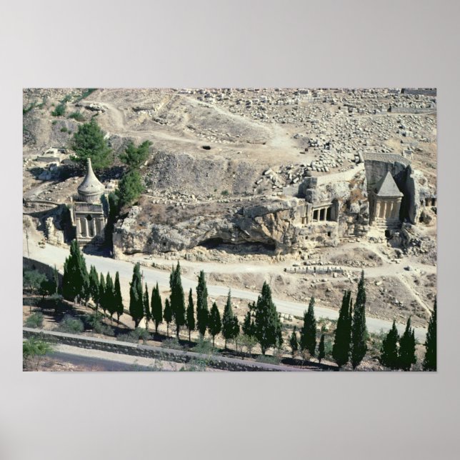 Kidron Valley vid foten av Olivberget Poster (Framsidan)