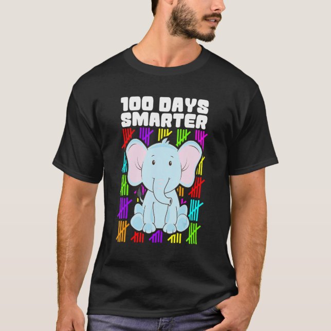 Kids 100 Days Smarter Shirts, Boys Girls 100th Day T Shirt (Framsida)
