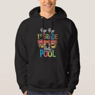 Kids 1:a Klass Hej Bassäng Lärare Student - Sommar Hoodie