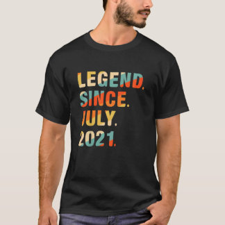 Kids 1st Birthday  1 Year Old Legend Since July 20 T Shirt