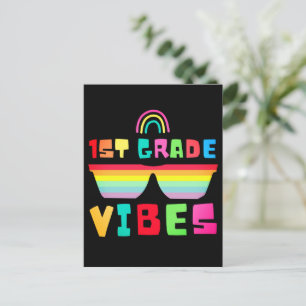 Kids 1st Klass Vibes First Klass Back to school Helg Vykort